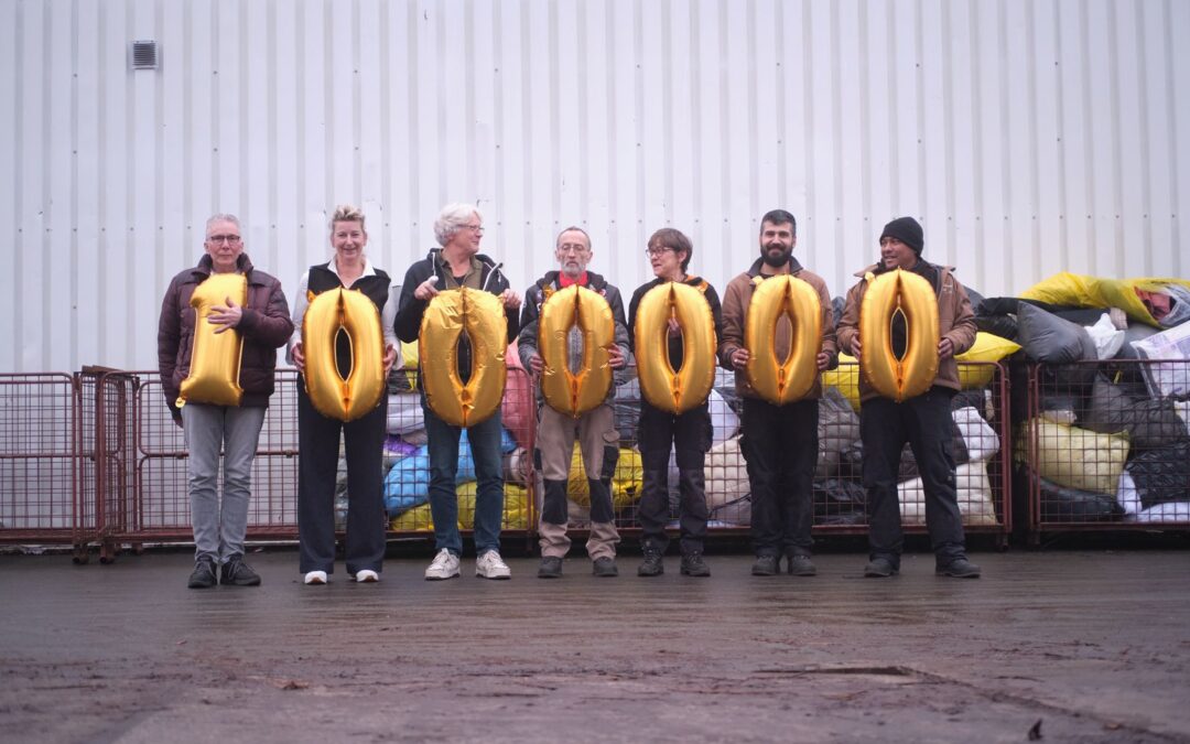 GoudGoed Textiel behaalt mijlpaal van 1 miljoen kilo textiel!