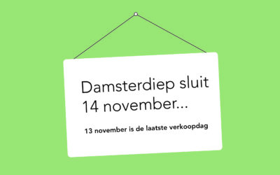 13 november laatste verkoopdag aan het Damsterdiep
